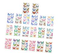 Anneome 20 feuilles Autocollants Temporaires pour Garçon Fille Tatouages Éphémères Sécurisés et Faciles à Retirer Décoration de Fête et DIY Corps Adorables Stickers en Forme de