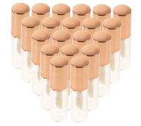 Anneome 20 Pièces Échantillons Lèvres Rechargeables Flacons de Gloss Vides Mini-tubes Plastique Or Rose pour DIY Soin des Lèvres