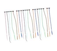 Anneome 20 pièces Extensions de Cheveux Colorées à Clipser Tresses Postiches Pratiques Faciles à Porter pour Fêtes Cosplay et Usage Quotidien Couleur Aléatoire Couleur Aléatoire