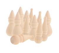 Anneome 20 Pièces Figurines à Peindre pour Poupées Non Forme de Bonhomme de Décorations de Noël DIY pour Garçon Fille et Projets Artistiques
