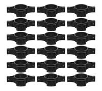 Anneome 20 Pièces Isolateur de Clôture Électrique en Plastique Technique Noir Design à Pince et Structure à Anneau, Isolation Fiable pour Clôtures Industrielles et Ranch