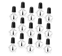Anneome 20 Pièces Lot de Flacons Vernis Ongle Transparent Verre Pentagonal Réutilisables pour Nail Art Anti-fuite et Voyage Rangement Pratique pour Femmes et Salons