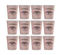 Anneome 20 pièces Practice Cups For Eyelash Extensions Professionnel Kit Entraînement Cils Précis et Confortables pour Débutants et Experts