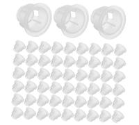 Anneome 200 Pièces Aromatherapy Bottle Lid Plugs Transparent Replacement Caps With Precision Hole For Glass Diffuser Bottles Leak Resistant Essential Oil Perfume Stopper For Car And Home