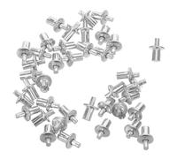 Anneome 200 Pièces Rivets Aveugles Aluminium Tête Bombée Expansion par Percussion pour Assemblage Mobilier et Construction Polyvalent