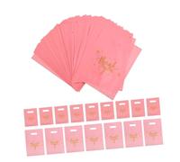 Anneome 200 Pièces Sachets Plastiques avec Poignées de Remerciement pour Petites Entreprises Boutiques pour Anniversaires Événements Spéciaux Motif Roses