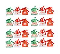 Anneome 24 Boîtes de Présents de Noël en Papier Motifs Classiques et Dessins Cartoon, Décoratives pour Fêtes de Noël et Décoration de Table Principale