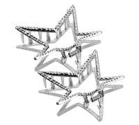 Anneome 2pièces Barrettes Étoiles Lot de Pinces à Cheveux Forme Étoile Accessoires Cheveux Filles Coiffure Métal Petites Épingles