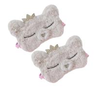 Anneome 2pièces Masque De Nuit Peluche Pour Adultes De Masques Oculaires Et Pour Sommeil Réparateur Pour Voyage Camping