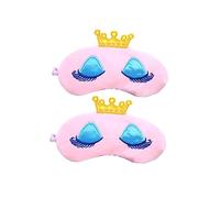 Anneome 2pièces Masque De Sommeil Carton Avec Couronne Et Pour Accessoire De Sommeil Et Obscurcissant Rose