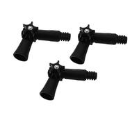 Anneome 3 pièces Adaptateur Angle Rotatif pour Manche Balai à Vis Accessoire Robuste pour Rallonge Télescopique Compatible Brosse Fenêtre Balai Dépoussiérant et Toile Araignée Extension