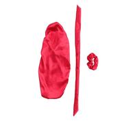 Anneome 3 Pièces Bonnet Satin Femme Lot Large Bande Élastique Premium Couvre Cheveux Longs pour Nuit et Soins Adapté Aux Tresses Cheveux Bouclés et Extensions Confortable