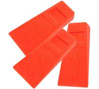 Anneome 3 pièces Cales Abattage à Pointes Orange Coins de Coupe pour Fendre Arbre Outils de Jardinage et Abattage pour Bûcherons