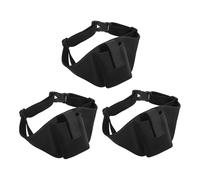 Anneome 3 Pièces Ceinture de Sport Ajustable Imperméable pour Téléphone Pochette pour Course et Randonnée Unisexe Bande Poitrine Élastique Noir