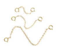 Anneome 3 pièces Chaînes Rallonge pour Collier et Bracelet Extension Accessoires Bijoux DIY pour Personnalisation