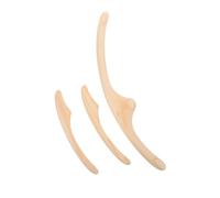 Anneome 3 Pièces de massage Guasha sculpting bois outil gua-sha outil de massage en bois Cyprès Beige