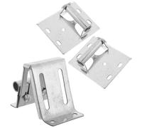 Anneome 3 Pièces Garage Door Hinges Heavy Duty Bracket Hardware Kit With High Load Capacity For Residential And Light Commercial Garage Door Track Support