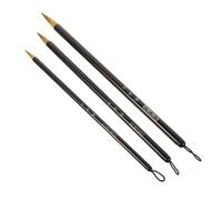 Anneome 3 pièces Lot de Pinceaux Calligraphie Chinoise Poils de Loup Kit Traditionnel Sumi pour Débutants et Artistes Moyenne et Petite Idéaux pour Peinture et Dessin