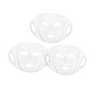 Anneome 3 Pièces Masque Visage Silicone Réutilisable Dérapant Hydratation Renforcée Adapté Soins Peau
