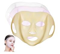 Anneome 3 Pièces Masques Visage Silicone Réutilisables Couvertures Beauté Confortables et Portables Protection Hydratante pour Soins Visage Masques Nuit Femme