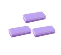 Anneome 3 pièces Pierre Pédicure Double-face pour Soin des Exfoliation Douce et Élimination des Callosités Outils Ergonomiques PU pour Peau Sèche et Abîmée pour Marche et Station Debout