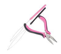 Anneome 3 Pièces Pince à Extensions de Cheveux Professionnelle Nickel-fer Outil Portable pour Pose et Retrait Facile Compatible Micro et Anneaux Kit Coiffure DIY