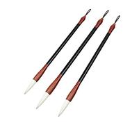 Anneome 3 Pièces Pinceaux de Calligraphie Chinoise Poils de Loup de Petit Moyen Grand avec Manche pour Débutants Pratique et Dessin