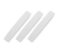 Anneome 3 Pièces Ruban pour Raquette De Pickleball Fournitures Sportives Protection du Bord De La Tête De Pagaie Bandes De Couverture De Bord De Pagaie PU White