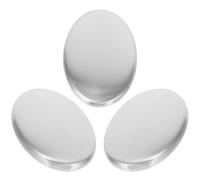 Anneome 3 Pièces Savonnette en Acier Inoxydable Désodorisant Cuisine, Élimine Odeurs Fortes, Compatible Lave-vaisselle, pour Mains Après Manipulation D’aliments