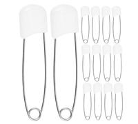 Anneome 30 pièces Épingles Nourrice Larges pour Couches Épingles Sûreté Polyvalentes Légères et Pratiques pour Fixation Couches Lingettes et Accessoires Faciles à Transporter