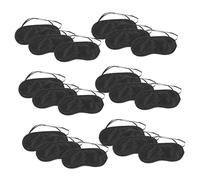 Anneome 30 Pièces masque oculaire portable masque pour les yeux de sieste couvertures oculaires pour voyager endormi Black