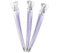 Anneome 3pcs Pinces à Cheveux en Acrylique Transparentes de Bec de Canard, Résistantes la Déformation, sans Trace, pour Coiffure Quotidienne des Femmes