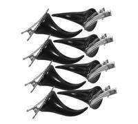 Anneome 4 Paires Épingle à Cheveux Cornes de Démon Gothiques Noires Clips Cosplay Femmes Filles Accessoires Halloween