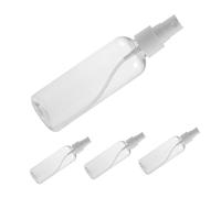 Anneome 4 pièces Bouteilles Pulvérisation Rechargeables Transparentes Vaporisateur Portable Format Brumisateur Refillable pour Voyage et Soin Peau Lot de Flacons avec Pulvérisateur Blanc