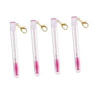 Anneome 4 Pièces Brosse à Cils Portable avec Tube Brosse à Sourcils et Maquillage pour Débutantes et Usage Quotidien Élégant