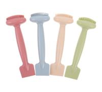 Anneome 4 Pièces Brosse Silicone Visage Pinceau Masque Double-embout Pore Nettoyage Doux pour Argile Soin Peau Voyage