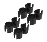 Anneome 4 Pièces Clip de Fixation Double Tube pour Balai et Pelle à Poussière Connexion Robuste pour Rangement Organisé Compatible Tuyaux