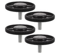 Anneome 4 Pièces cousinets Anti-Vibration Tapis de Course Meuble Pieds de nivellement Coussinets de Pieds de canapé de Sol pour Black