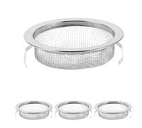 Anneome 4 Pièces Filtre Moxibustion Inox Maille Métallique Réutilisable pour Boîtes et Sacs Tamis Anti-cendres et Facile à Nettoyer pour Kit Outil Moxibustion