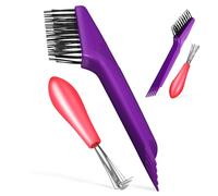 Anneome 4 Pièces Lot de Outils Nettoyage Brosse à Cheveux Petits et Accessoires Salon et Usage Domestique Enlève Cheveux et Poussière Rapidement et Facile à Transporter