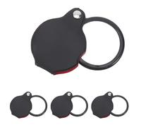 Anneome 4 Pièces Loupe Pratique Loupe Grossissante Mini-loupe Magrand De Lecture Black