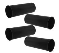 Anneome 4 Pièces Seau pour Laveur de Toilettes Tasse de rinçage Tasse Porte-Brosse de Toilette Porte-Brosse à Dents Black