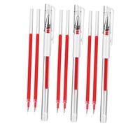 Anneome 4 Pièces Stylo Sourcils Rouge avec Recharges Stylo de Cartographie Sourcils Multi Usage pour Tatouage et Marquage Peau