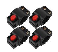 Anneome 4 Pièces Support Antivol pour Vélo en Abs Noir Compatible Vtt et Vélo de Route Design Rond et Gain de Place pour Balades en Ville ou Montagne