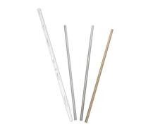 Anneome 4 Pièces Tiges de Transfert de Chaleur en Aluminium, Cuivre, Fer et Plastique, Kit de Comparaison de Conductivité Thermique, Matériel Pédagogique de Physique Stem