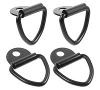 Anneome 4pièces Crochets Arrimage Métal pour Voiture Lot de Compatible avec Hayons Remorques Fermées Et Plateformes