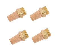 Anneome 4pièces Silencieux Échappement Laiton Fileté Mâle Pour Diffuseur Air Et Outils Pneumatiques