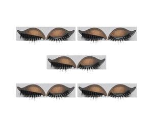 Anneome 5 Paires de Patchs pour Cils Effet Fard à Paupières 3D Kit Maquillage Yeux Instantané Autocollants Cosmétiques Légers et Confortables pour Femmes Usage Quotidien et Soirée