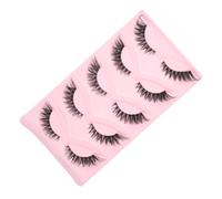 Anneome 5 paires Faux Cils Fox Eye Naturels Doux Réutilisables Bande Cils Maquillage Quotidien et