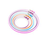 Anneome 5 pièces Cercle à Broder Point Croix Ajustable Ensemble Grandes Variées Cercles pour Broderie et Loisirs Créatifs Cadre Polyvalent pour Travaux Aiguille et Peinture sur Tissu